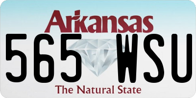 AR license plate 565WSU