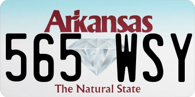 AR license plate 565WSY