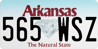 AR license plate 565WSZ