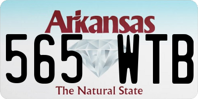 AR license plate 565WTB