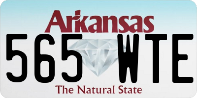 AR license plate 565WTE