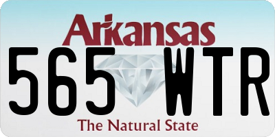 AR license plate 565WTR