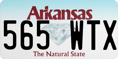 AR license plate 565WTX