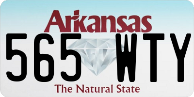 AR license plate 565WTY