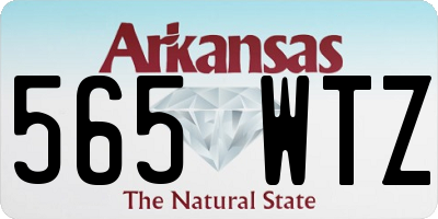 AR license plate 565WTZ