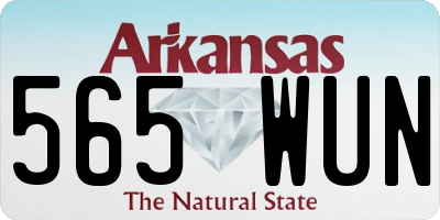 AR license plate 565WUN