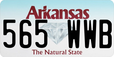 AR license plate 565WWB