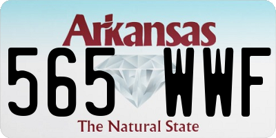 AR license plate 565WWF