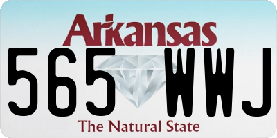 AR license plate 565WWJ