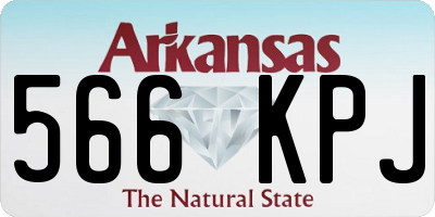 AR license plate 566KPJ