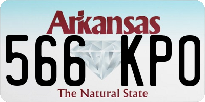 AR license plate 566KPO