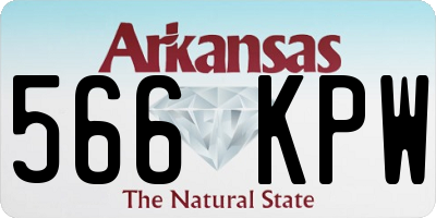 AR license plate 566KPW