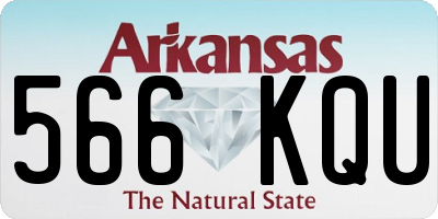 AR license plate 566KQU