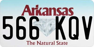 AR license plate 566KQV