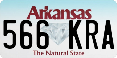 AR license plate 566KRA