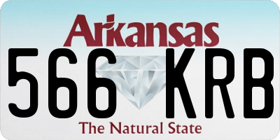 AR license plate 566KRB
