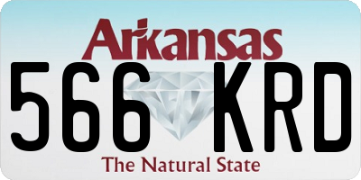 AR license plate 566KRD