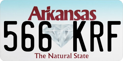 AR license plate 566KRF