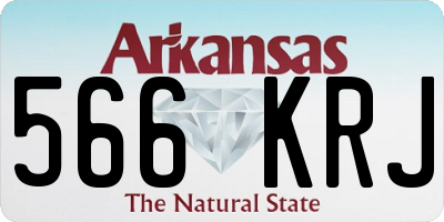 AR license plate 566KRJ