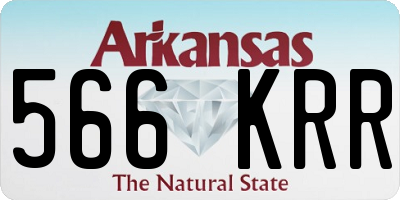 AR license plate 566KRR