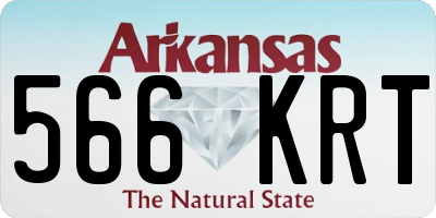 AR license plate 566KRT