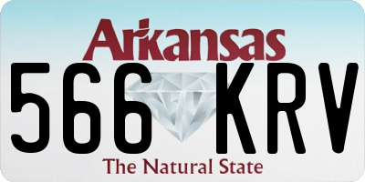 AR license plate 566KRV