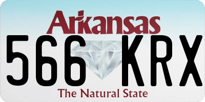 AR license plate 566KRX