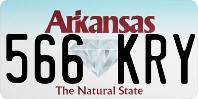 AR license plate 566KRY