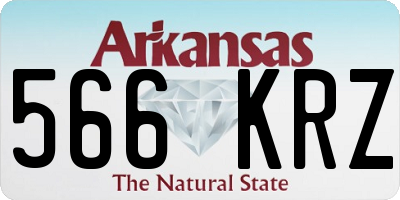 AR license plate 566KRZ