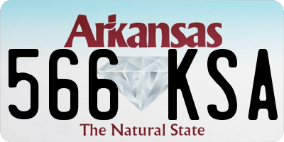AR license plate 566KSA