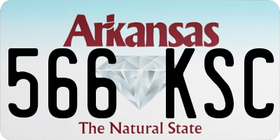 AR license plate 566KSC