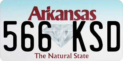 AR license plate 566KSD