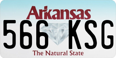 AR license plate 566KSG