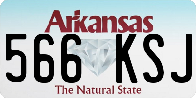 AR license plate 566KSJ