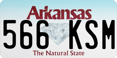 AR license plate 566KSM