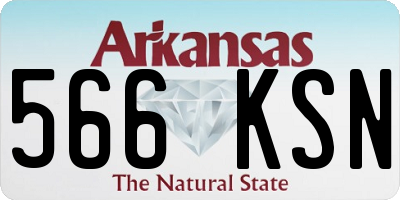 AR license plate 566KSN