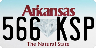 AR license plate 566KSP