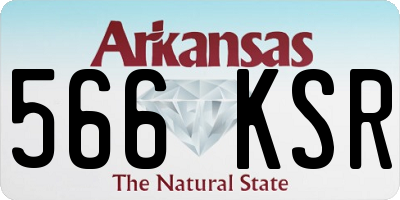 AR license plate 566KSR