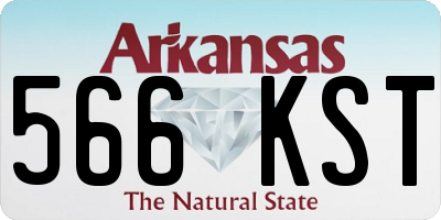 AR license plate 566KST