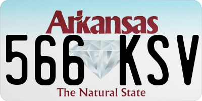AR license plate 566KSV