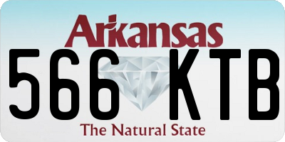AR license plate 566KTB