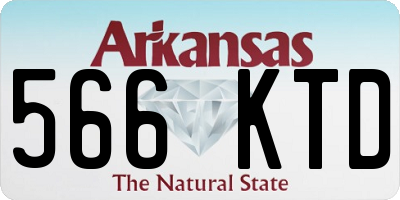 AR license plate 566KTD