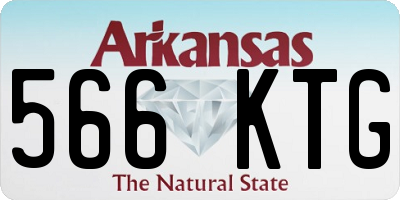 AR license plate 566KTG