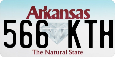 AR license plate 566KTH