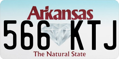 AR license plate 566KTJ