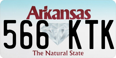AR license plate 566KTK