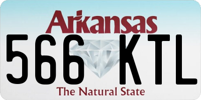 AR license plate 566KTL