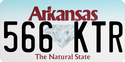 AR license plate 566KTR