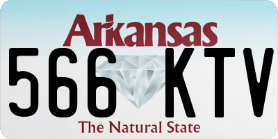 AR license plate 566KTV