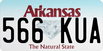 AR license plate 566KUA
